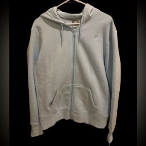 Nike Sportswear Light Blue Full Zip Hoodie